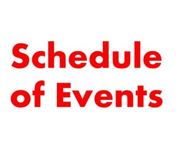 SCHEDULE OF EVENTS